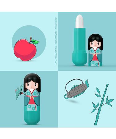 Doll Lip Balm Set 48 Lip Balms in Kimono Doll Inspired Cases 6 Flavors x 2.5g in 2 Beautifully Designed Tins - Buy Online on GoSupps.com
