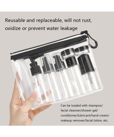 Travel Essentials: 8-Piece Travel Size Toiletries Set & Bottles for Flying - Organize Shampoo Lotion Face Cream & More - Buy Online on GoSupps.com