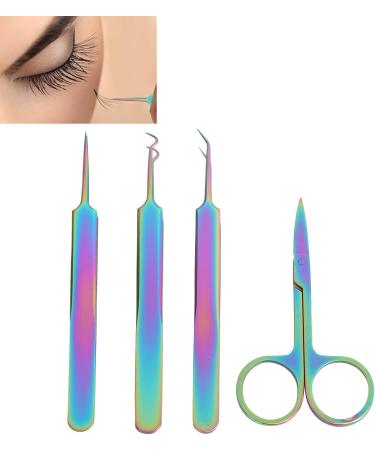 Buy Professional Stainless Steel Tweezers Set with Scissors & Leather Travel Case - Ideal for Men & Women | International Shipping Available - Buy Online on GoSupps.com