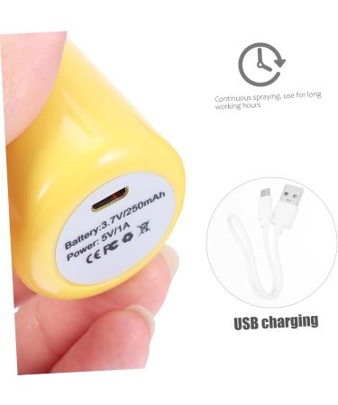 FOMIYES Moisturizer Mini Humidifier Mist Facial Steamer Pocket Size Humidifier Travel Sprayer Carry 3.8x3.8x10.8cm Yellow - Buy Online on GoSupps.com