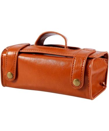 Hapivida Leather Shaving Bag | Vintage Mens & Unisex Toiletry Kit | Portable Travel Cosmetic Bag for Razor & Brush - Buy Online on GoSupps.com