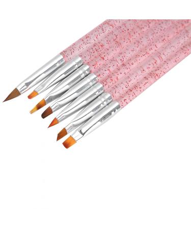7pcs Nail Art Brush Set - Acrylic UV Gel Painting & Dotting Pens | Home Manicure Tools (Red) - International Shipping Available - Buy Online on GoSupps.com