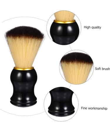 Minkissy Men's Shaving Razor Brush - Premium Beard Care Tool & Short Handle Shaving Soap Brush for Ultimate Grooming - Buy Online on GoSupps.com