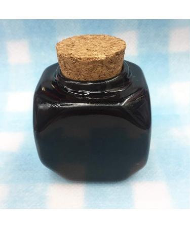 Porcelain Dappen Dish with Wooden Cap - Nail Art Acrylic Powder Tool in Cube Style (Black) - Buy Online on GoSupps.com