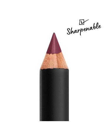 NYX Suede Matte Lip Liner in Copenhagen - Vegan Formula | Rich Plum Shade | 1 Count - Buy Online on GoSupps.com