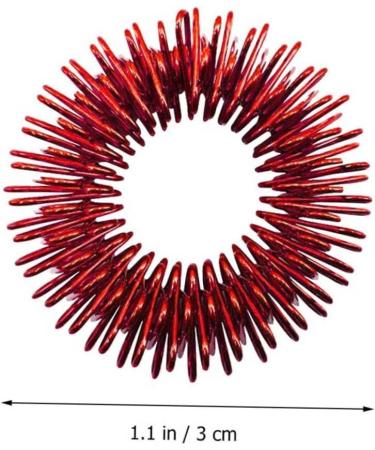Gatuida 18 Mini Spiked Finger Rings - Quiet Acupressure Toys for Kids | Ideal for Elementary School & Stress Relief - Buy Online on GoSupps.com
