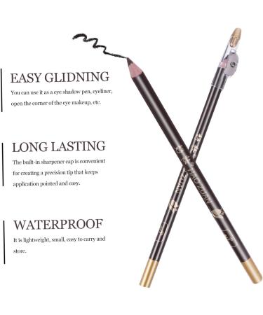 Beatifufu 8pcs Pencil Sharpener Eyebrow Pencil Makeup Gadgets Black Eyebrow Coffee Miss Bamboo Small Tools 1 count (Pack of 1) Coffee - Buy Online on GoSupps.com