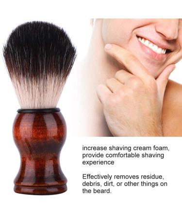 Buy Men s Nylon Bristle Shaving Brushes | Wooden Handle Barber Foam & Cleaning Brush for Home & Travel - Buy Online on GoSupps.com