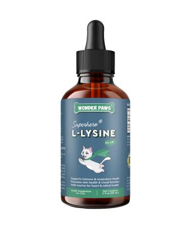 Premium L-Lysine Supplement for Cats for Immune Support Sneezing Runny Nose Watery Eyes & Nasal Health 60ML Lysine for Feline Respiratory Support Cat Lysine Drops with Taurine for Immunity