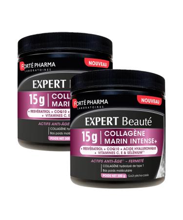 Forté Pharma - Expert Beauté Intense Marine Collagen+ 15g - Anti-aging, Firmness, Antioxidant active ingredients - Hydrolyzed marine collagen