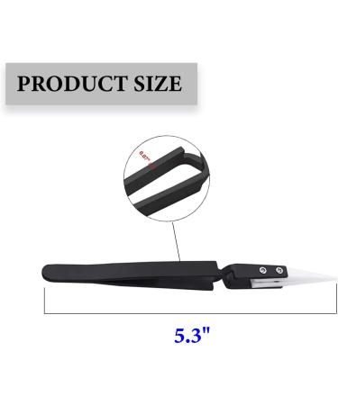 3 PCS Precision Reverse Ceramic Electronic Soldering Tweezers - Self Locking Hot Tweezers with Ceramic Tips - Buy Online on GoSupps.com