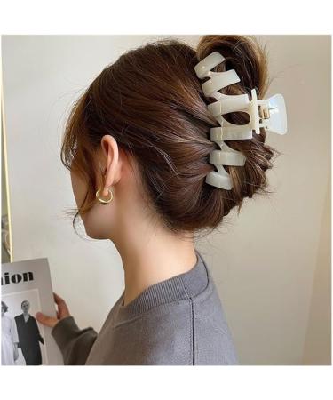 Hair Clips For Women Claw Clips Bow Hair Clips Claw Clips Claw Clips For Thick Hair Large Hair Clips(Color:13CM white) - Buy Online on GoSupps.com