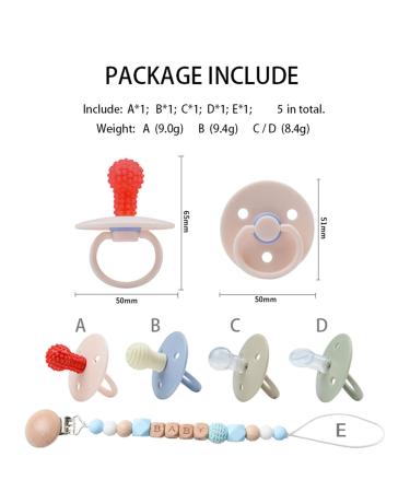 Colour Dummies 4 Pack - BPA Free Baby Pacifiers Round Nipple Soothers for 0-18 Months - Natural Rubber Latex - Buy Online on GoSupps.com