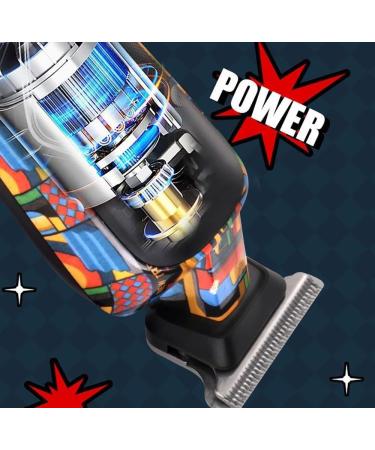 Pro Hair Clipper Professional Trimmer Men's Rechargeable Electric Hair Clipper Men's Trimmer Printed Graffiti Trimmer - Buy Online on GoSupps.com