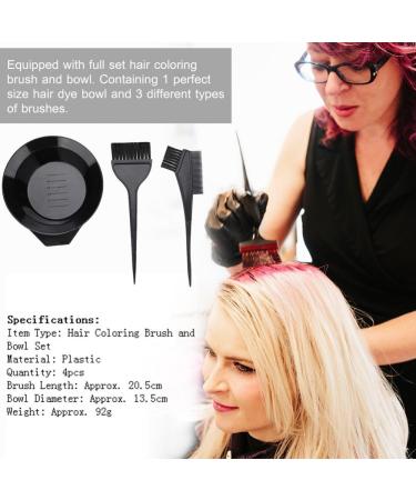 Professional Hair Dye Installation Set - 4PC Color Bowl & Tinted Sheet Tools for Salon Use | International Shipping - Buy Online on GoSupps.com