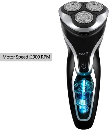 MAX-T Series 3D ProSkin Electric Shaver for Men - Rechargeable Wet/Dry Razor with Skin Protection - Cordless and Washable - Black - Buy Online on GoSupps.com