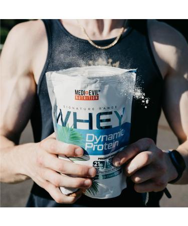 Medi-Evil Nutrition Whey Dynamic Protein Coconut Cream Flavour 600g 20 Servings Whey Protein Powder for Muscle Growth Vegetarian Coconut Cream 20 Servings (Pack of 1) - Buy Online on GoSupps.com