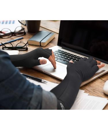 Copper Compression Long Arthritis Gloves for Carpal Tunnel & RSI Support - Medium, 1 Pair - Buy Online on GoSupps.com