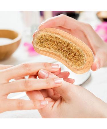 Buy Lurrose 3-Stage Nail Brush Cleaning Tool Double-Sided Beechwood Manicure & Pedicure Brush for Perfect Fingernail Care - International Shipping Available - Buy Online on GoSupps.com
