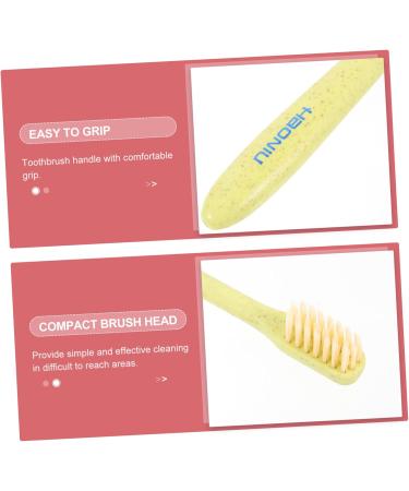 Gatuida Travel Toothbrush Set - 4 Small Head Cotton Brushes for Easy Packing | Plastic Travel-Friendly 1 Pack - Buy Online on GoSupps.com