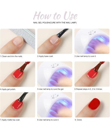 PEACECOLOR 3 x 7ml Matte Gel Top Coat LED Soak Off Gel Nail Polish Matte Finish Long Lasting No Wipe Matte Top Coat A5 - Buy Online on GoSupps.com