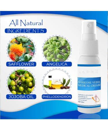 4-Piece Venous Healing Spray for Varicose Veins | Improve Blood Flow & Leg Health - Buy Online on GoSupps.com