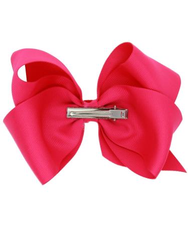 Kewl Fashion Baby Girl's 5'' Fuchsia Bow-knot Hair Clip - Perfect for Photography, Travel, and Daily Life - Buy Online on GoSupps.com