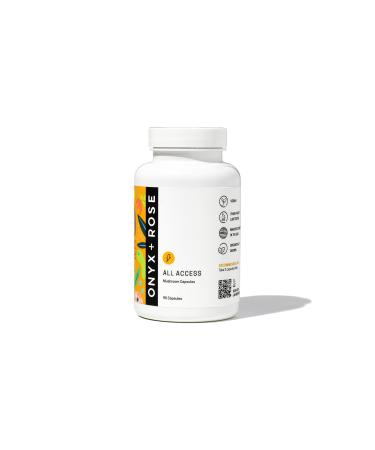 All Access - Mushroom Capsules for Daily Wellness. Blend includes Lion s Mane Reishi Chaga Cordyceps Turkey Tail Maitake & Shiitake for Cognitive & Support Nervous System & Gut Health.