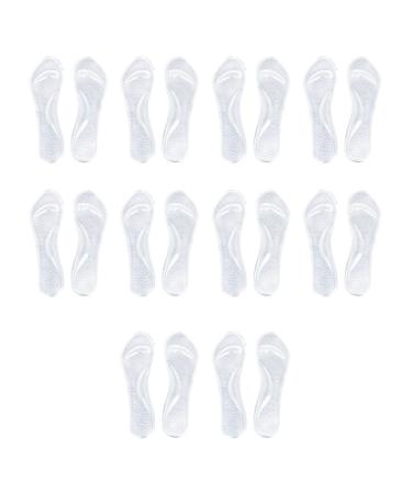 10 Pair Transparent Gel Insoles with Forefoot Arch Support Foot Fatigue/Dtress/Pain/Massage
