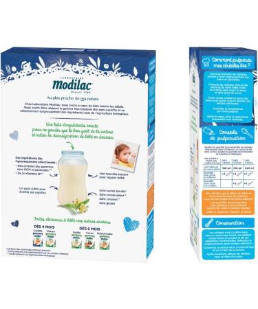 Modilac Laboratory - Organic Calm Night Cereals Without Added Sugar*** - From 4 months - 250g - Pack of 7 - Buy Online on GoSupps.com