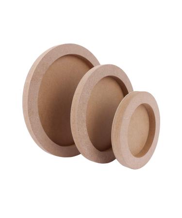 Wood Canvas Boards for Painting  Dedoot 3 Pcs Round Unfinished Fiberboard Paint Pouring Panel Boards  0.6 Deep Cradle Artist Painting Boards for Painting (5.7  7.8 & 9.7 Diameter) - Buy Online on GoSupps.com