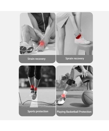 Sports Ankle Brace - Premium Polyurethane Fiber Cloth Silicone Support for Home - Comfortable & Durable (M - Buy Online on GoSupps.com