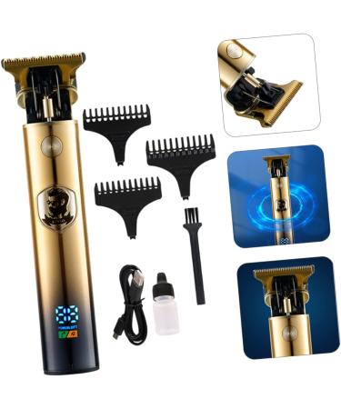 Mikinona Hair Cutting Trimmer 1 Set Hair Clipper Cordless Hair Trimmer Hair Cutting Tool Trimmer Electric Barber Hair Grooming Clipper Nose Hair Scissors Digital Display Man Titanium Alloy - Buy Online on GoSupps.com