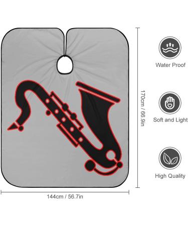 Professional Saxophone Hair Cutting Cape - Salon Apron for Barbers and Hairdressers | Snap Closure | International Shipping - Buy Online on GoSupps.com