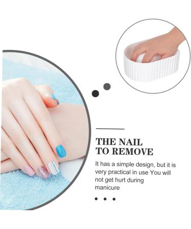Beaupretty Nail Art Supplies hand soak bowl impresora para u as supplies soak off bowl tool dip remover tips soak bowl bowl clean polish white Manicure Tools - Buy Online on GoSupps.com