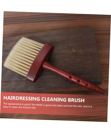 Angoily Hair Brush Hairdressing Cleaning Brush Cleaning Duster Hairdressing Brush Diffuser Hair Cleaner Brush Barber Supplies Fade Comb Hair Cutting Duster Hairdressing Tool Man Neck Wood - Buy Online on GoSupps.com