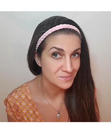 Sage Sultana Red Braided Headband for Adults - Stretchy Hair Bands for Yoga Workouts - Hair Accessories - Gift for Her - Buy Online on GoSupps.com