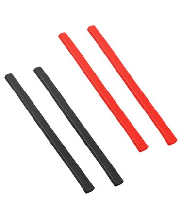 BlazerBuck Replacement Ear Socks for Oakley Tincup OX3184 / Tincup 0.5 OX5099 Glasses Black/Red