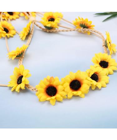 Sunflower Hairband: Floral Headpiece for Girls - Perfect Hair Accessory for Parties, Weddings & Gifts - Yellow - Buy Online on GoSupps.com