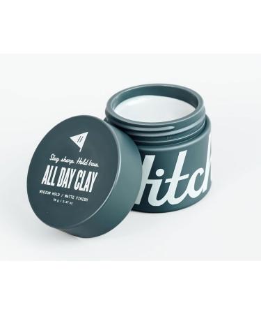 Hitch All Day Clay - Medium Hold Matte Finish Hair Clay Pomade for Men | International Shipping Available - Buy Online on GoSupps.com