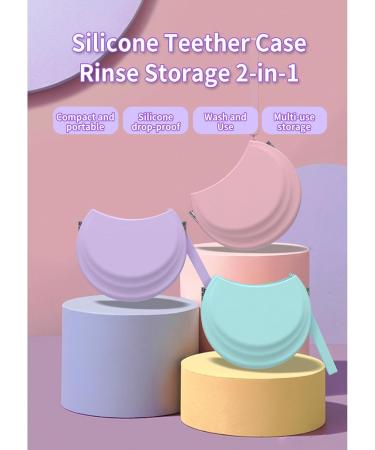 Zaiyuki Silicone Retainer Etui with Lanyard - Thin Braces Holder for Kids & Adults | Travel-Friendly Blue Container - Buy Online on GoSupps.com