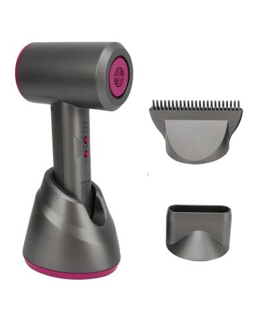 Cordless Hair Dryer Portable Travel Blow Dryer 3 Levels Airflow Adjustment Handheld Hair Dryer with Hot and Cold Air Buttons for Travel School Pet Care