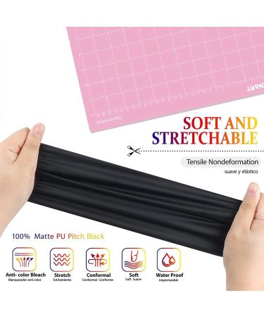 HTV Black and White Heat Transfer Vinyl Rolls - 12x20ft Iron on Vinyl for Shirts - Cricut, Cameo, Heat Press - 2 Rolls 12x10ft Each - Buy Online on GoSupps.com