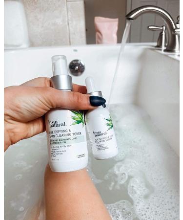 InstaNatural Age Defying & Skin Clearing Toner | Anti-Aging & Acne Treatment - 4 fl oz - Buy Online on GoSupps.com
