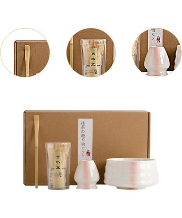FytStycale Matcha Tea Set Matcha Ceremony Kit Handmade Matcha Whisk and Stand Japanese Matcha Set Vertical Lines - Buy Online on GoSupps.com