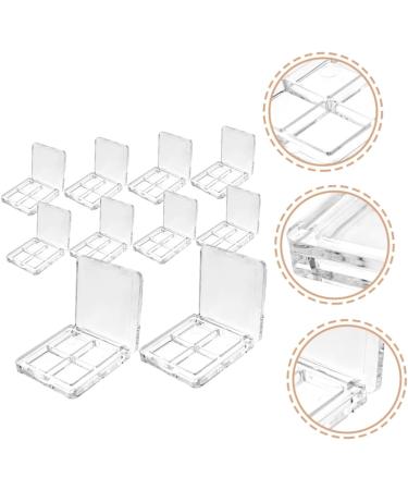 NOLITOY 40 Pcs Boxes Eye Shadow Box Highlighters Irish Accessories for Women Empty Eyeshadow Pallets Palette 6x6cmx4pcs Transparentx4pcs - Buy Online on GoSupps.com