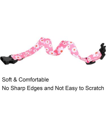 Unique Style Paws Rosa G nsebl mchen Hundehalsband | Cabhire Collars & Linen for Dogs - Pink Daisy Dog Collars for Small Medium & Large Breeds - Buy Online on GoSupps.com