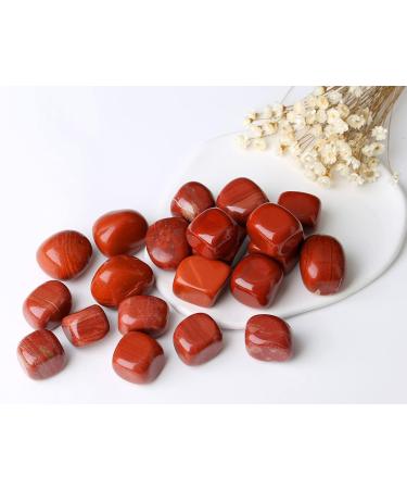 XIANNVXI Red Jasper Crystal Stones Natural Irregular Polished Tumbled Stones Bulk Crystals Gemstones Vase Filler Decorative Stones Reiki Palm Energy Stones 100 Gram G - Red Jasper - Buy Online on GoSupps.com