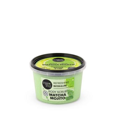 Organic Shop Refreshing Mojito Body Scrub Matcha & Lime (250ml) Matcha & Lime 250 g (Pack of 1)