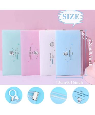 Ruichy 8-Piece Storage Bag Set for Facial Covers & Cosmetics - Portable Reusable Organizers for Girls | Multi-Purpose Zippered Plastic File Bags - Buy Online on GoSupps.com